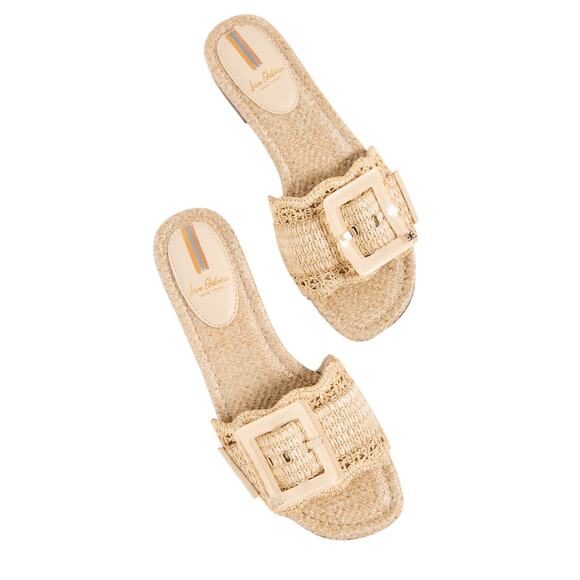 Sam Edelman Shoes - Sam Edelman Woven Beige Bambi Sandals Size 7.5